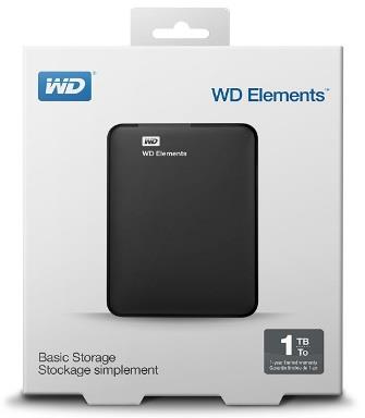 WESTERNDIGITAL Hard Disk esterno Western Digital Elements Portable 2.5 1 TB